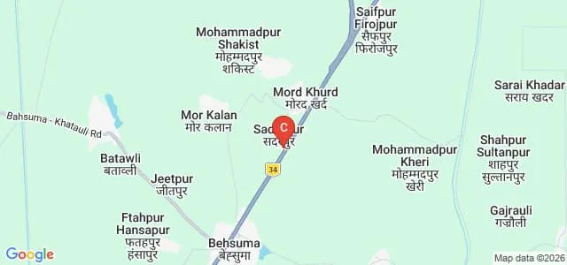 Ch Charan Singh College of Education and Technology, Meerut Map