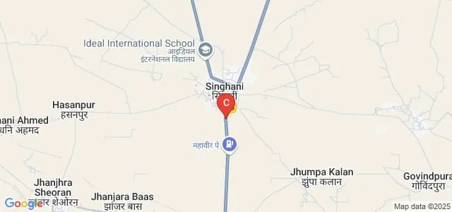 Sharda Mahila PG Mahavidyalaya, Singhani Map