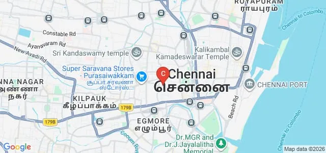Guru Shree Shantivijai Jain College for Women, Chennai Map