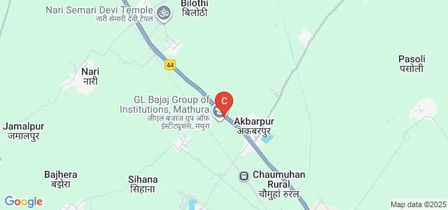 GL Bajaj Group of Institutions, Mathura Map