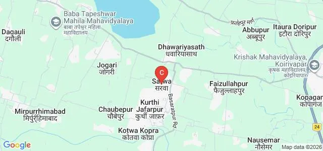 Sukhram Singh Shikshan Prakshan Sansthan, Pardaha, Mau Map