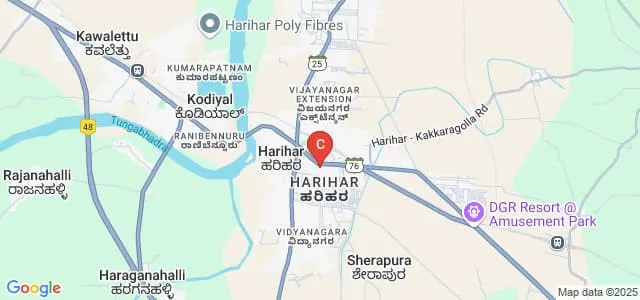 SJVP College Autonomous, Harihar Map