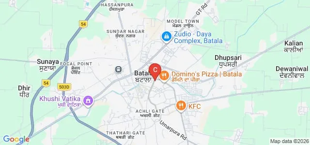 RR Bawa DAV College for Girls, Batala Map