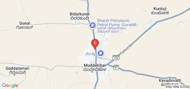 Matoshri Gangamma Veerappa Chiniwar Arts, Commerce and Science College, Muddebihal Map