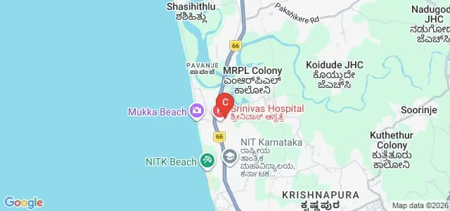 Srinivas Institute of Medical Sciences and Research Centre, Surathkal Map