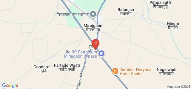 Mahatma Phule Nutan Mahavidyalaya, Mirajgaon Map