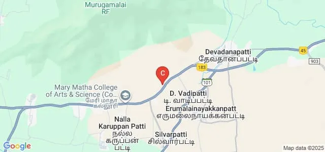 Devangar Polytechnic College, Theni Map