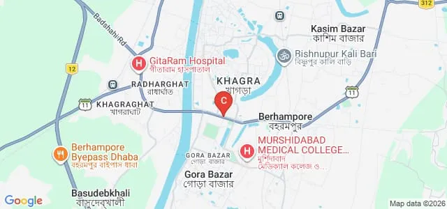 Government College of Engineering and Textile Technology, Berhampore Map