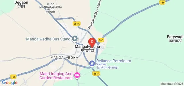 Shri Sant Damaji Mahavidyalaya, Solapur Map