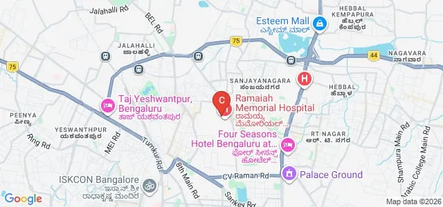 MS Ramaiah Institute of Nursing Education and Research, Bangalore Map