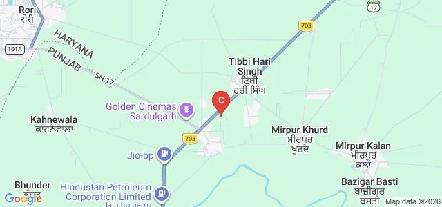 Meera College of Education, Sardulgarh Map