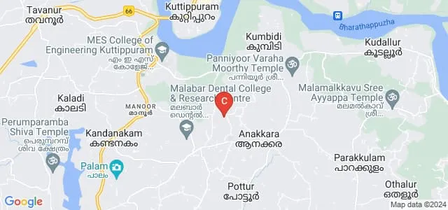 AWH College of Science and Technology, Anakkara Map