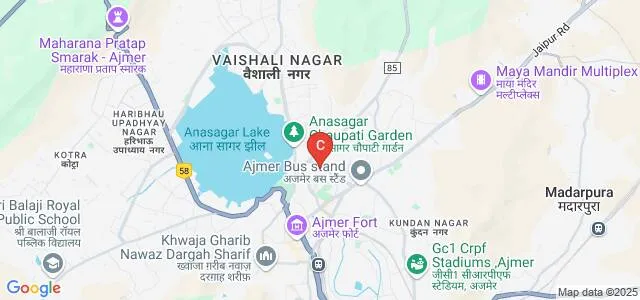 Government Girls College, Ajmer Map