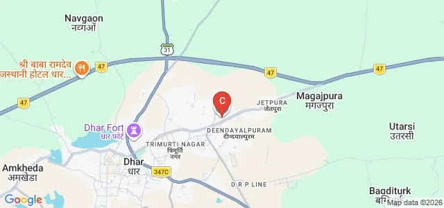 Maharaja Bhoj Government PG College, Dhar Map