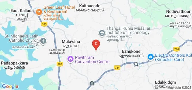 TKM Institute of Technology, Kollam Map