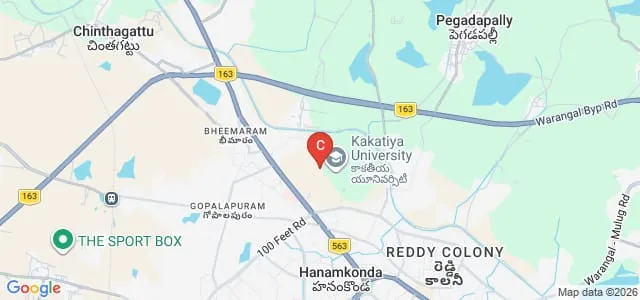 University College of Law, Kakatiya University, Warangal Map