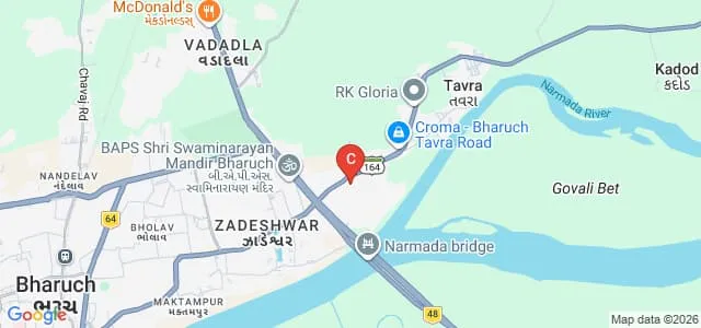 District Institute of Education and Training, Bharuch Map