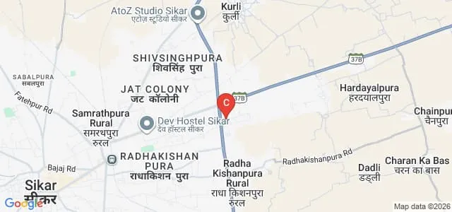 Dhanwantri Ayurveda Nursing College and Hospital, Sikar Map