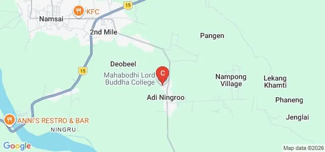 Mahabodhi Lord Buddha College, Namsai Map