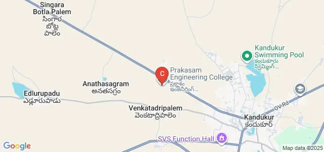 Prakasam Engineering College, Prakasam Map