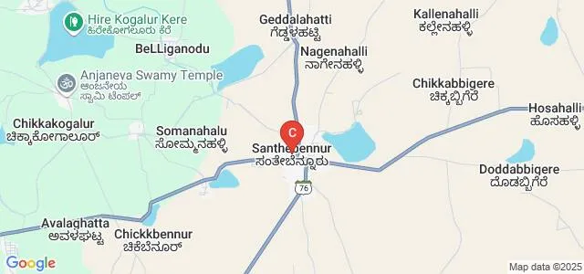 Government First Grade College, Santhebennur Map