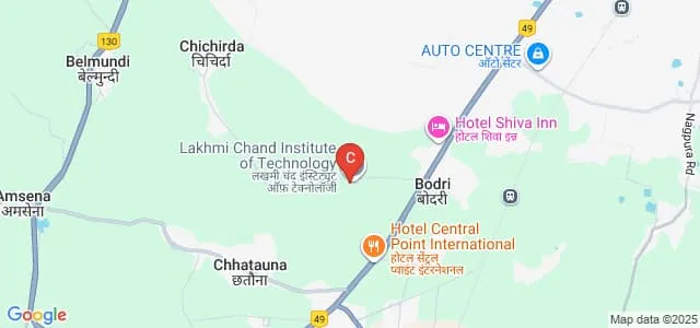LCIT Department of Legal Studies, Bilaspur Map