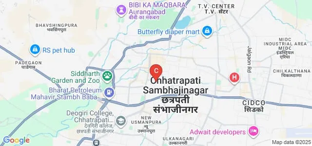 CSMSS Ayurved Mahavidayalya and Ruganalay, Aurangabad Map