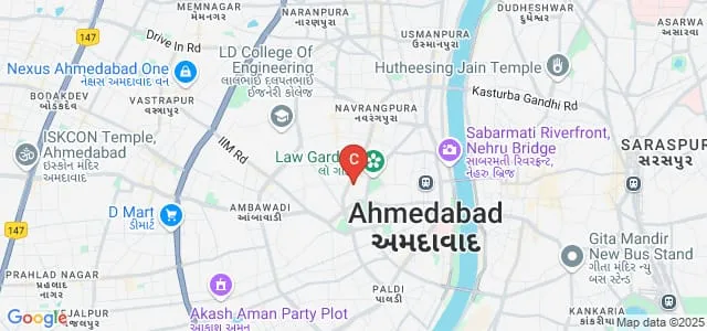 GLS Induben and Ratilal K Desai Institute of Computer Applications, Ahmedabad Map