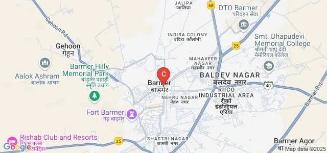 Luv Kush College, Barmer Map