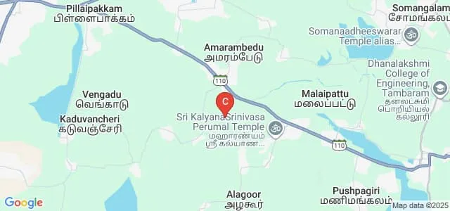 Madras Engineering College, Vellarai, Chennai Map