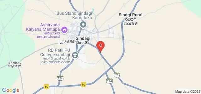 Government First Grade College, Sindagi Map