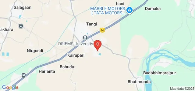 DRIEMS School and College of Nursing, Cuttack Map