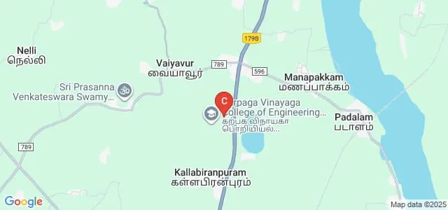 Karpaga Vinayaga Institute of Dental Sciences, Kancheepuram Map
