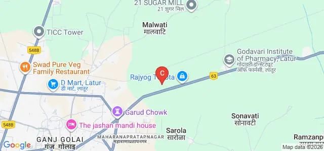 College of Agriculture, Latur Map