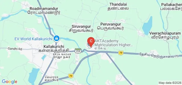 AKT Memorial College of Education, Kallakurichi Map