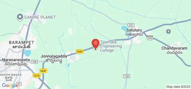 Tirumala Engineering College, Narasaraopet Map