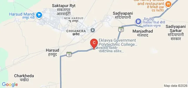 Eklavya Government Polytechnic College, Harsud Map