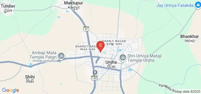 ASB Patel College of Business Administration, Unjha Map