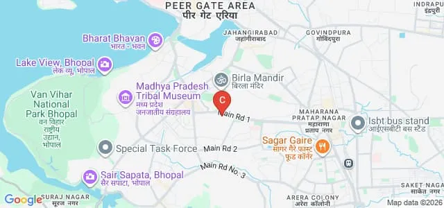 Anand Vihar College for Women, Bhopal Map