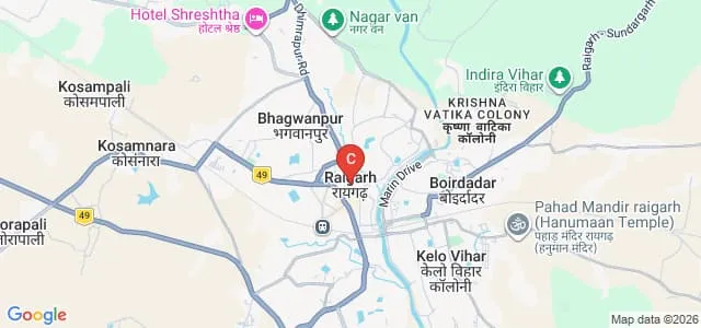 Government College of Nursing, Raigarh Map