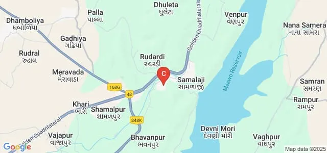 Shree Kaljibhai R Katara Arts College, Shamlaji Map