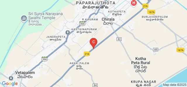 St Anns Engineering College, Chirala Map