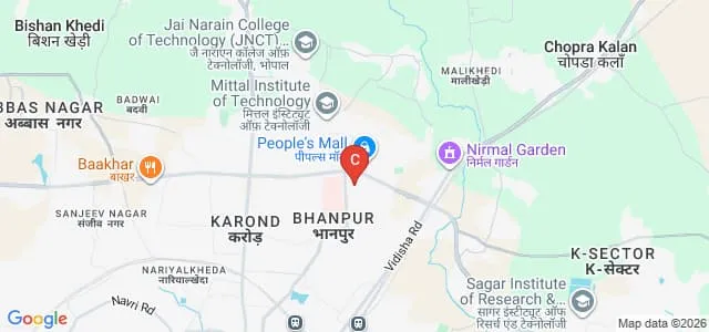 School of Pharmacy and Research, People's University, Bhopal Map