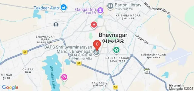 Samaldas Arts College, Bhavnagar Map