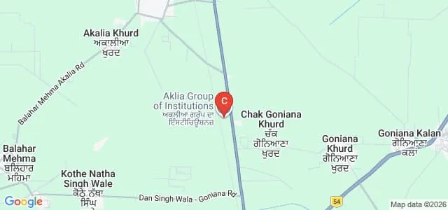 Aklia College of Physical Education, Bathinda Map