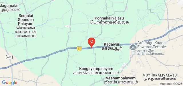 PSG Ponnammal College of Education, Kangayam Map