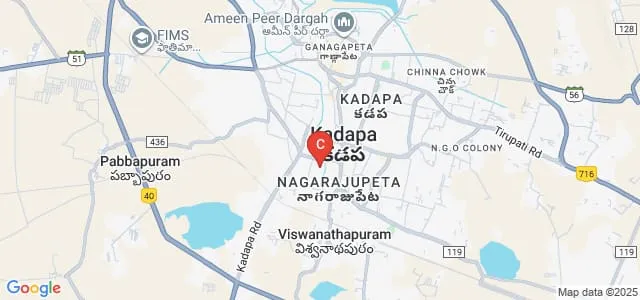 Sri Hari Degree and PG College, Kadapa Map