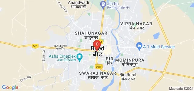 Sau KSK College of Food Technology, Beed Map