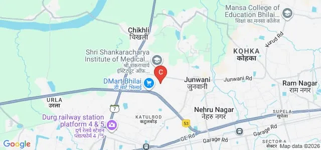 Shri Shankaracharya Technical Campus, Bhilai Map
