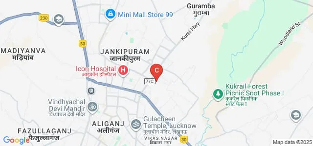 Institute of Environment and Management, Lucknow Map